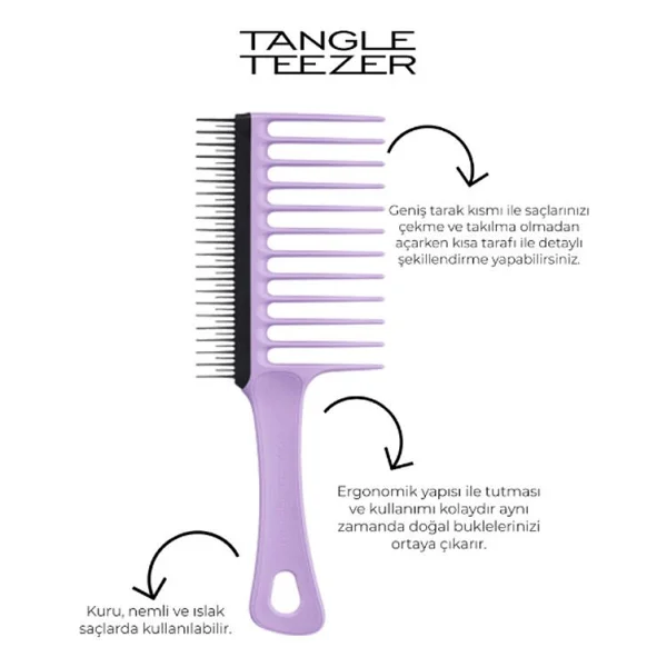 Tangle Teezer Wide Tooth Comb Saç Tarağı - Görsel 5