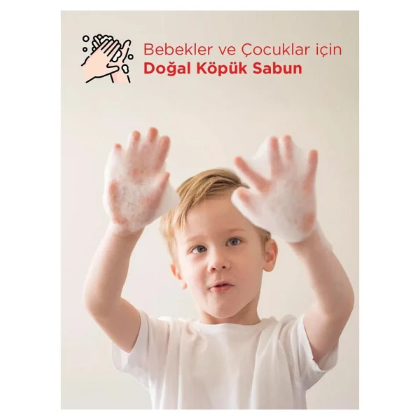 Babyton Çilekli Çocuklar için Doğal Köpük Sabun 350 ml - Görsel 4