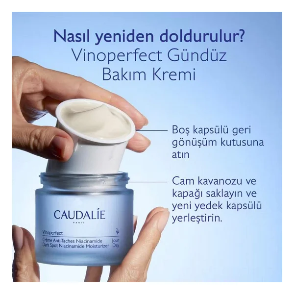 Caudalie Vinoperfect Dark Spot Leke Karşıtı Refill 50 ml Gündüz Kremi - Görsel 3