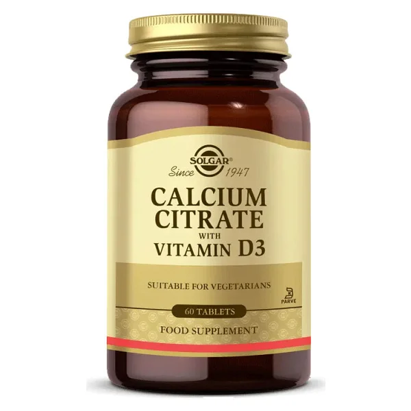 Solgar Calcium Citrate with Vitamin D3 60 Tablet - Görsel 5