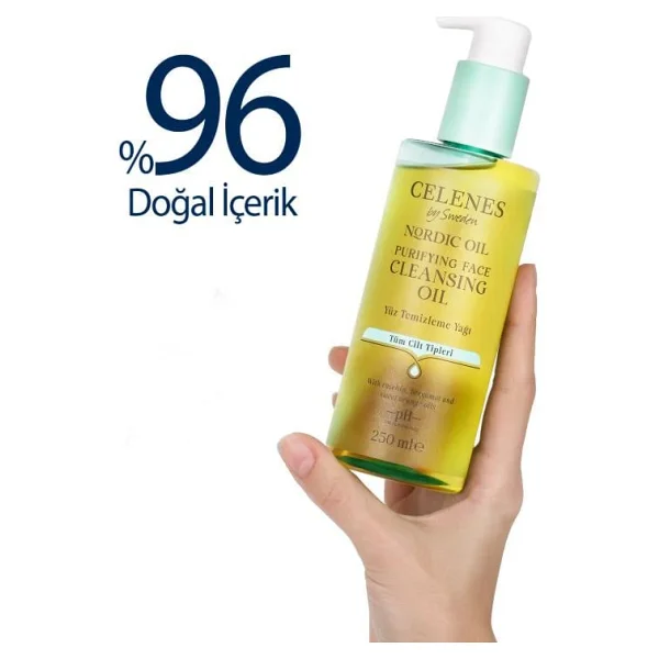 Celenes Nordic Oil Arındırıcı Tüm Ciltler için 250 ml Yüz Temizleme Yağı - Görsel 4