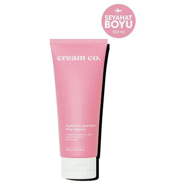 Cream Co. Hyaluronic Acid Glow Jelly Leke Karşıtı 100 ml Yüz Temizleme Jeli - Görsel 2
