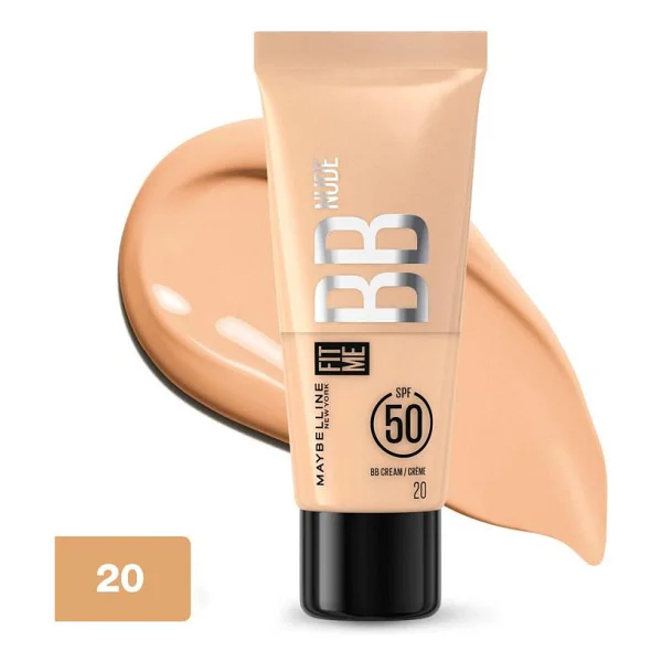 Maybelline New York Fit Me Nude 20 Açık Ton SPF 50 30 ml BB Krem - Görsel 2