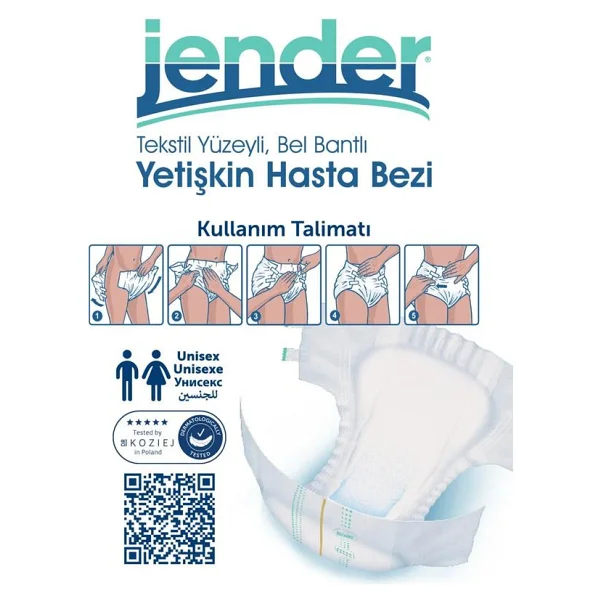 Jender Belbantlı Küçük Boy S 30'lu Hasta Bezi - Görsel 4