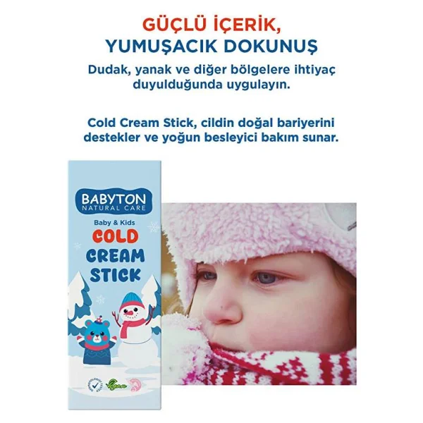 Babyton Cold Stick Nemlendirici ve Besleyici Bebek Bakım Kremi 20 gr - Görsel 3