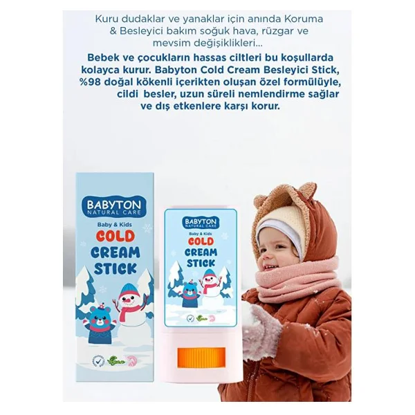 Babyton Cold Stick Nemlendirici ve Besleyici Bebek Bakım Kremi 20 gr - Görsel 4