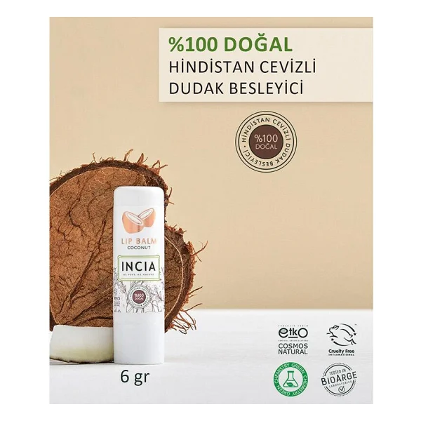 Incia Hindistan Cevizli 6 gr Dudak Besleyici - Görsel 7