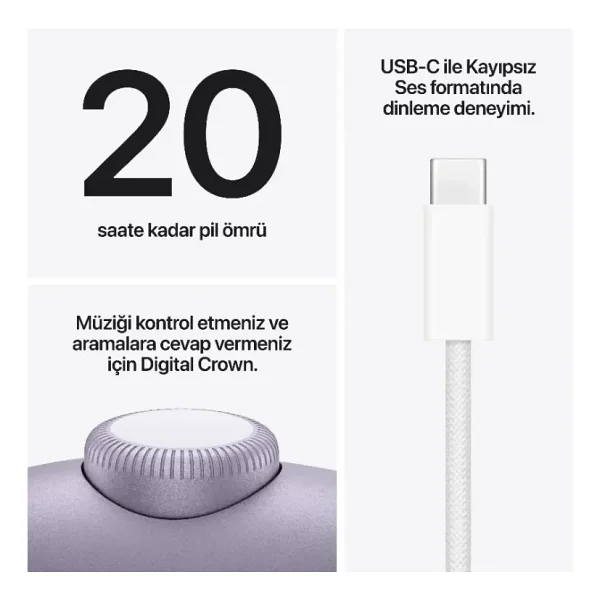 AirPods Max Type-C Yıldız Işığı MWW53TU/A - Görsel 6