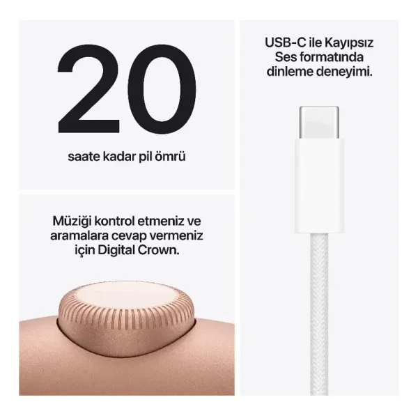 AirPods Max Type-C Mavi MWW63TU/A - Görsel 10