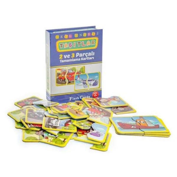 Diytoy Taşıtlar 2 ve 3 Parçalı Tamamlama Kartları 18 Ay+ - Görsel 2