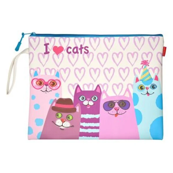 Buruno Visconti Fermuarlı Dosya Cat Addıcted 4. 34 26 14-001/03 - Görsel 2