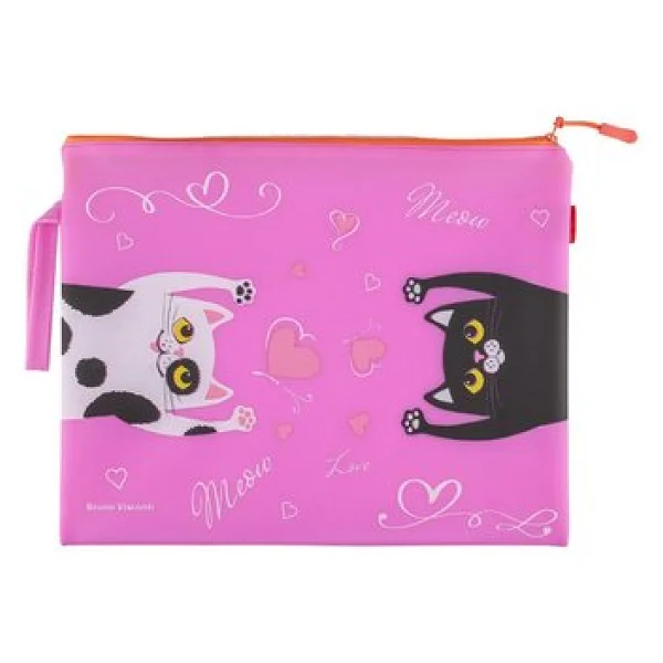 Buruno Visconti Fermuarlı Dosya Cats-Stretchers Sılıcone 4. 34 26 14-004/17 - Görsel 2