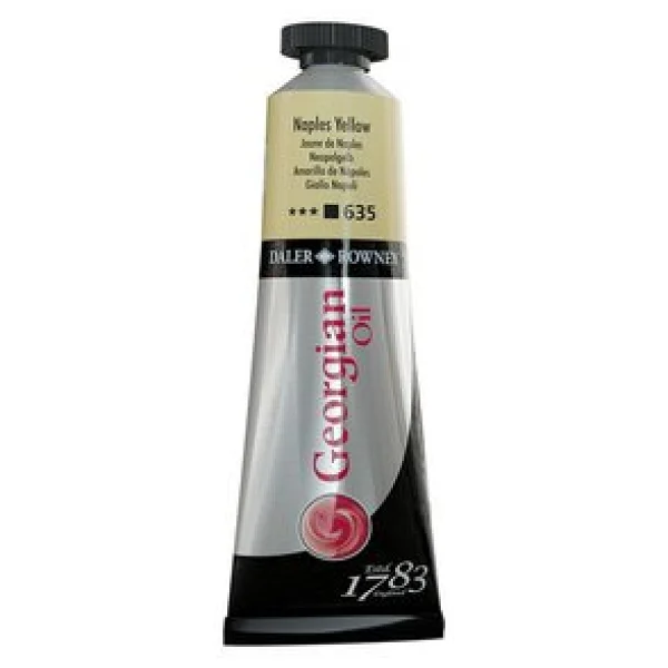 Daler-Rowney Georgian 38 ml 635 Naples Yellow Yağlı Boya - Görsel 2