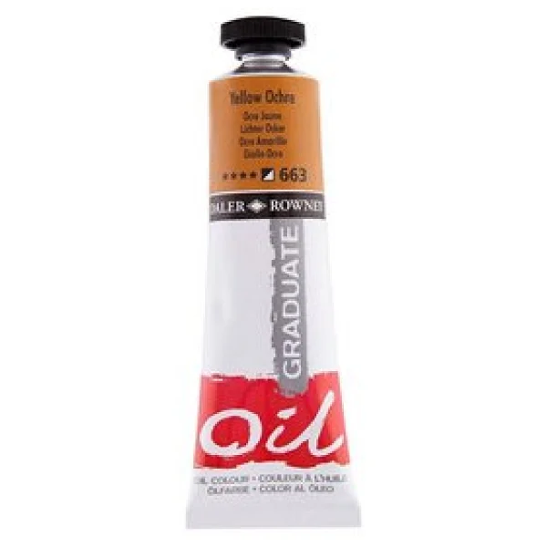 Daler-Rowney Graduate 38 ml Yağlı Boya N:663 Yellow Ochre - Görsel 2