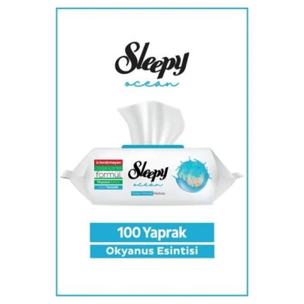 Sleepy Easy Clean Ocean Okyanus Esintisi Yüzey Temizlik Havlusu 100 Yaprak - Görsel 5