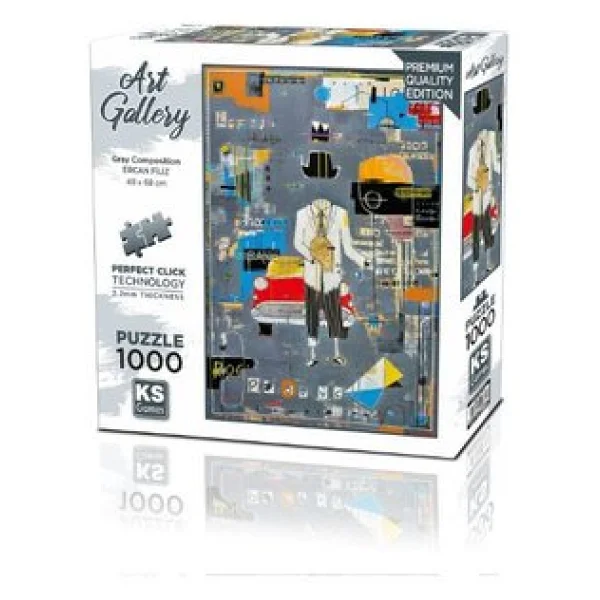 KS Games Gray Composition 1000 Parça Puzzle 20684 - Görsel 5