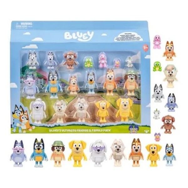 Bluey Ultimate Aile ve Arkadaş 18'li Figür Set 19116 - Görsel 6