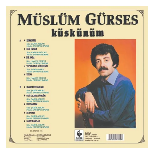Müslüm Gürses - Küskünüm Plak - Görsel 2