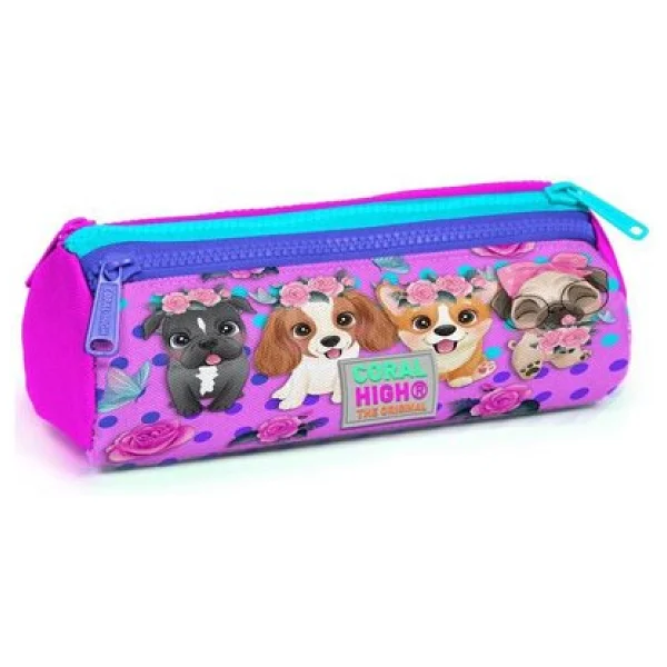 Coral High 22050 Köpek Desenli 3 Bölmeli Kalemlik - Görsel 2