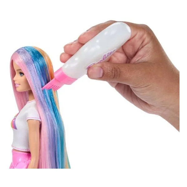 Barbie Gökkuşağı Saçlar Sarı Saç Bebeği JJP07 - Görsel 6