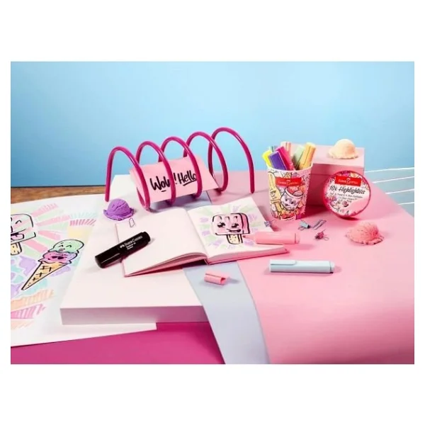 Faber-Castell Textliner Ice Cream Pastel 10'lu Fosforlu Kalem - Görsel 4