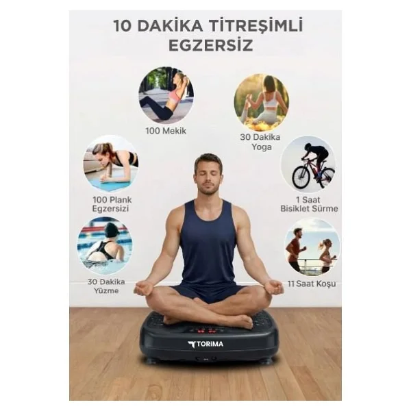 Torima VEP-1000 Programlı Titreşimli Kondisyon Aleti - Görsel 2