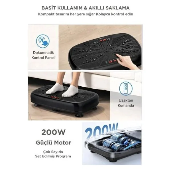 Torima VEP-1000 Programlı Titreşimli Kondisyon Aleti - Görsel 6