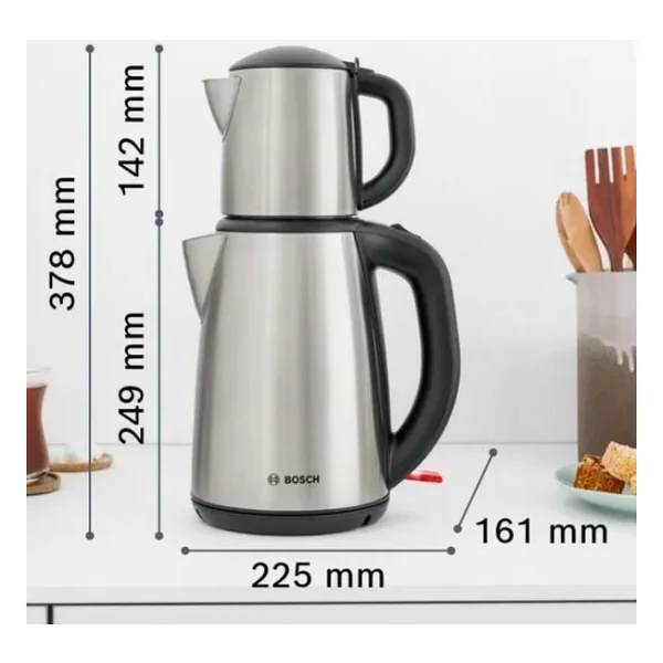 Bosch TTA5883 1800 W Çelik Demlikli Çay Makinesi - Görsel 8