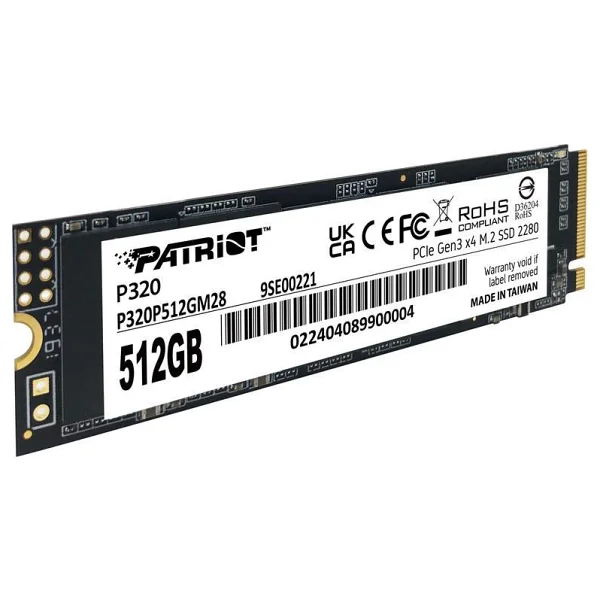 Patriot P320 P320P512GM28 PCI-Express 3.0 512 GB M.2 SSD - Görsel 7