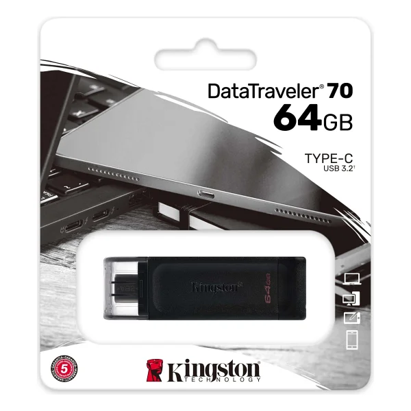 Kingston DataTraveler 70 DT70/64GB 64 GB Flash Bellek - Görsel 6