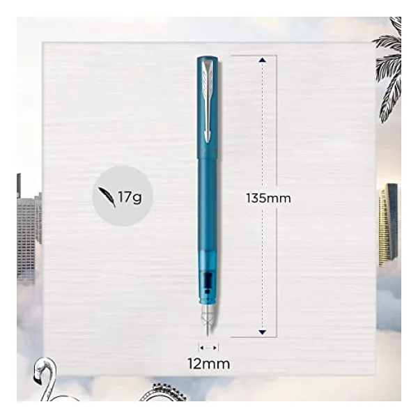 Parker Vector XL M Uç Dolma Kalem Turkuaz - Görsel 10