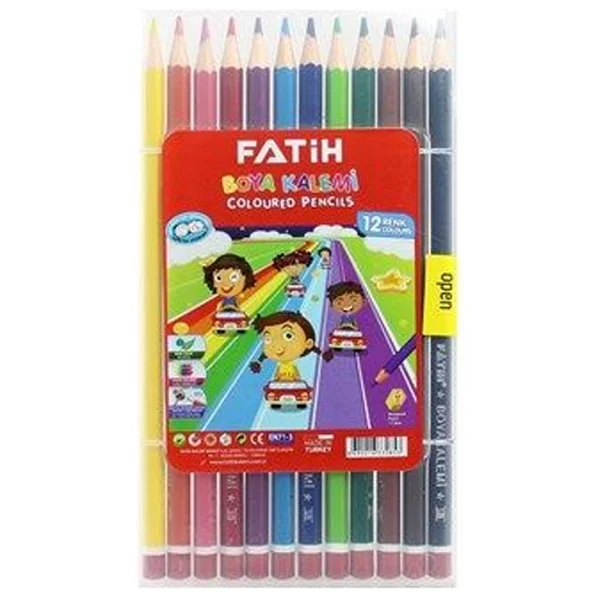 Fatih Çantalı 12'li Kuru Boya Seti - Görsel 5