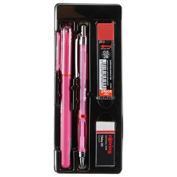 Rotring Visuclick + Jel Pembe 0.5 mm Okul Seti - Görsel 2