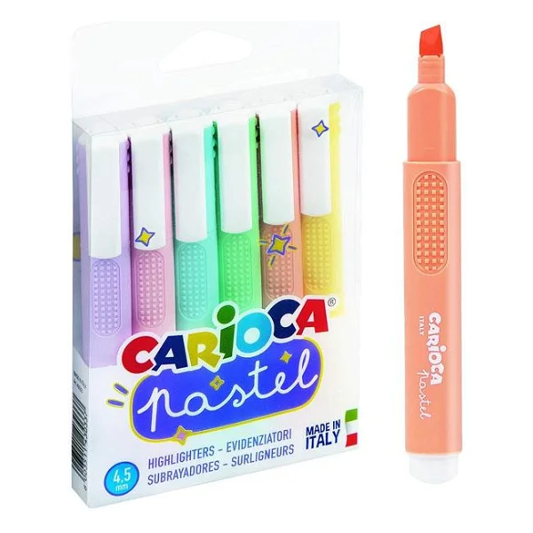 Carioca Pastel 6'lı İşaretleme Kalemi - Görsel 4