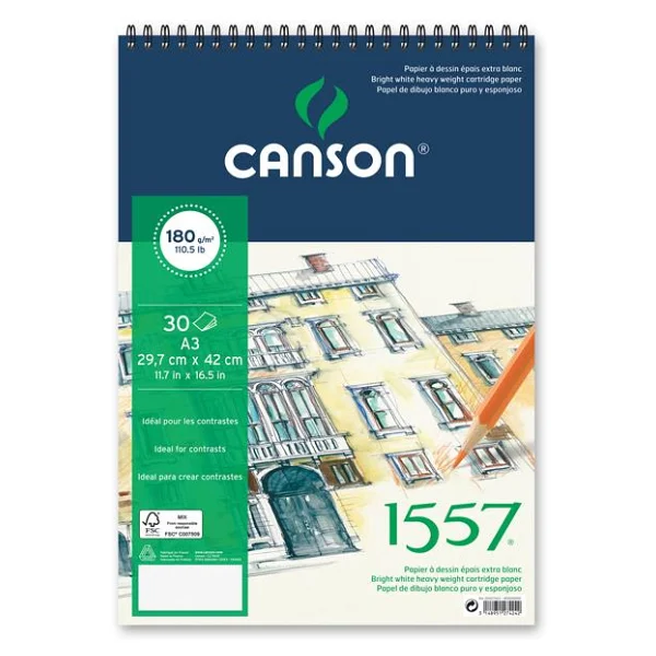 Canson 1557 21x29.7 cm 180 gr 20 Yaprak Eskiz Defteri - Görsel 4