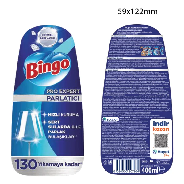 Bingo Dinamik Bulaşık Makinesi Parlatıcısı 400 Ml - Görsel 3