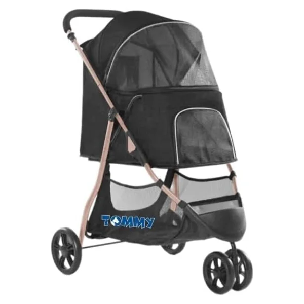 Tommy Evcil Hayvan Arabası Mavi 102x62x105cm Max 40kg - Görsel 10