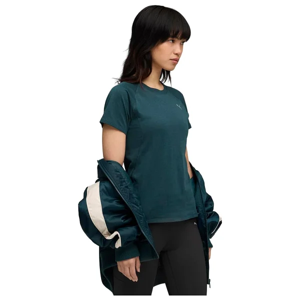 Puma Essential Elevated 695703-16 Lacivert Kısa Kollu Bisiklet Yaka Erkek Tişört - Görsel 5