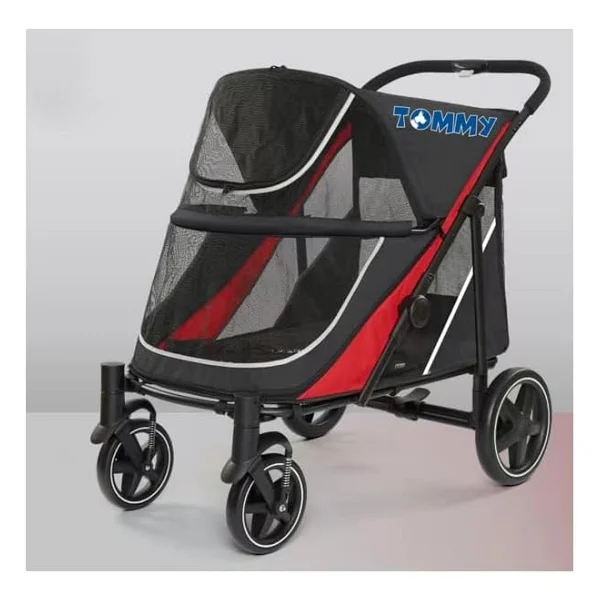 Tommy Evcil Hayvan Arabası Mavi 102x62x105cm Max 40kg - Görsel 5