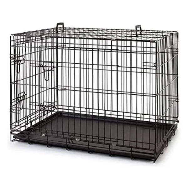 Metal Kedi Köpek Kafesi Siyah 107x71x78cm - Görsel 7