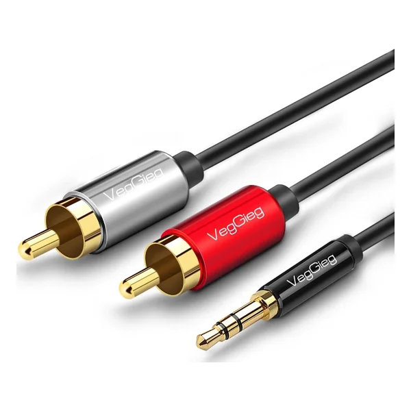 Anfi Y Rca Kablo 1 Dişi 2 Erkek 25 Cm Silikon Mavi Kablo - Görsel 5