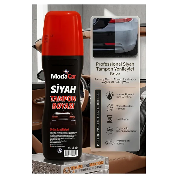 Würth Plastik Boyası Süngerli Siyah 75 Ml - Görsel 6