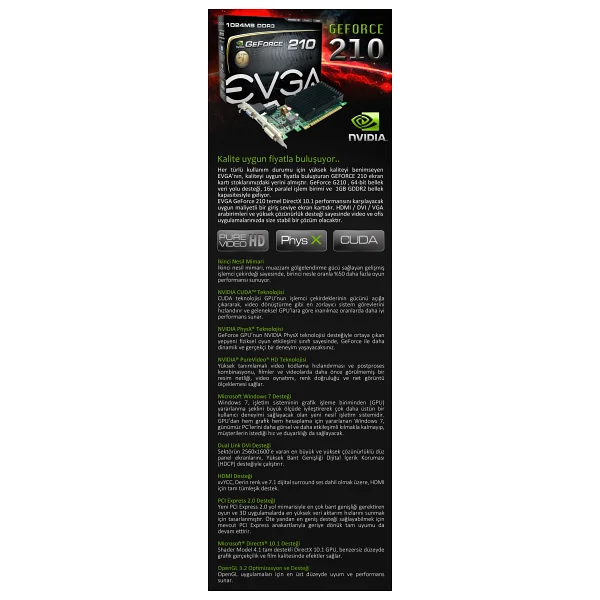 Evga 210 01G-P3-1313-KR 1 GB Ekran Kartı - Görsel 7