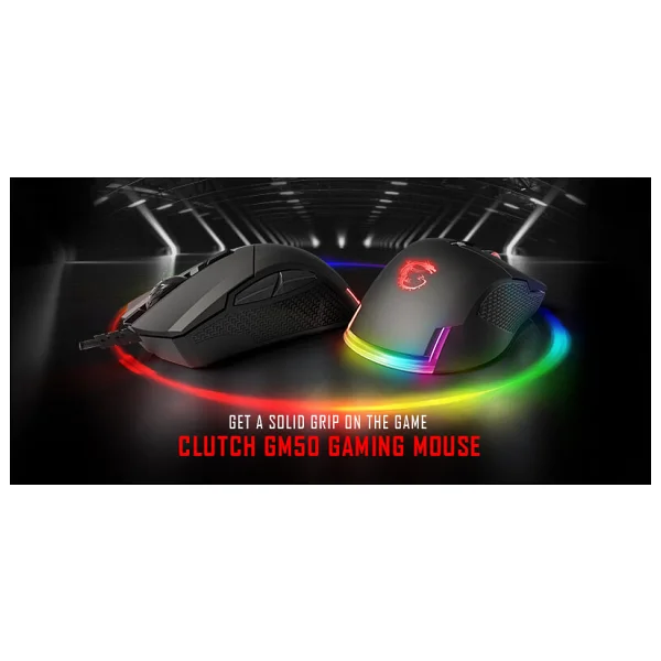 MSI Clutch GM50 RGB Ergonomik Optik Kablolu Oyuncu Mouse - Görsel 5