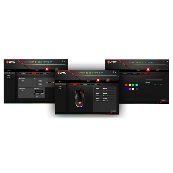 MSI Clutch GM50 RGB Ergonomik Optik Kablolu Oyuncu Mouse - Görsel 8