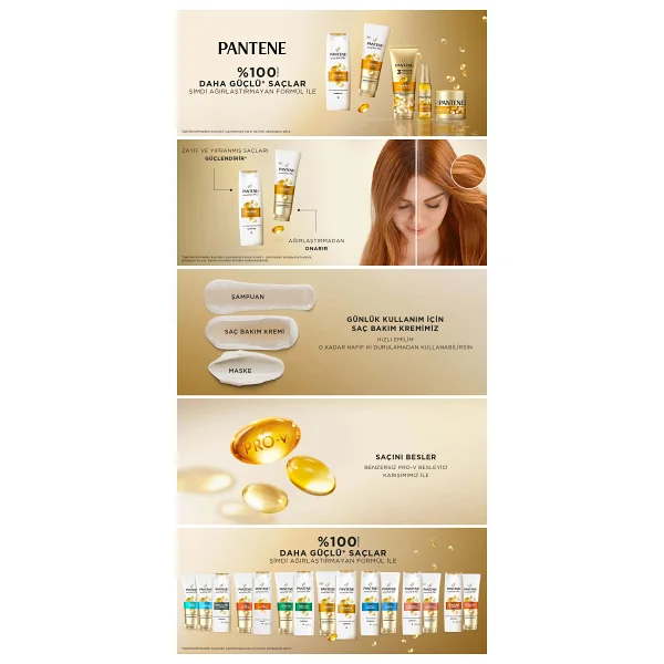 Pantene Güç ve Parlaklık 500 ml Saç Kremi - Görsel 9