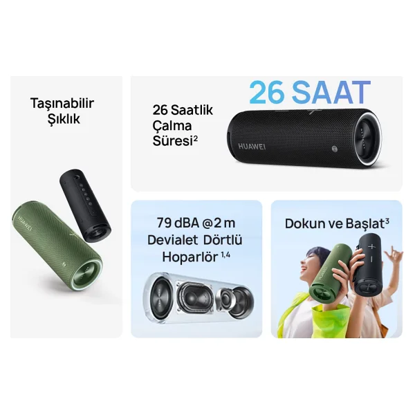 Huawei Sound Joy Bluetooth Hoparlör Yeşil - Görsel 9