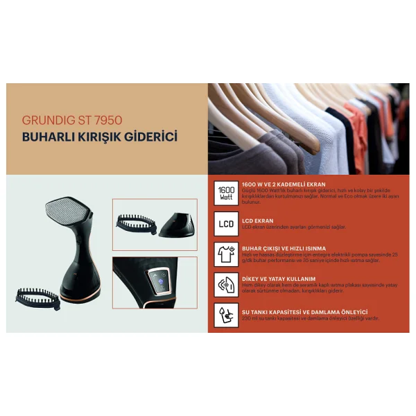 Grundig ST 7950 1600 W Buharlı El Ütüsü - Görsel 7