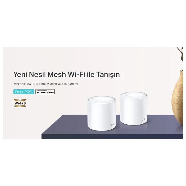 TP-Link Deco X20 1800 Mbps 2'li Router - Görsel 7