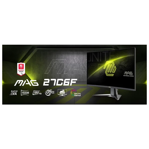 MSI MAG 27C6F 27" 0.5 ms Full HD Curved 180 Hz Oyuncu Monitörü - Görsel 9
